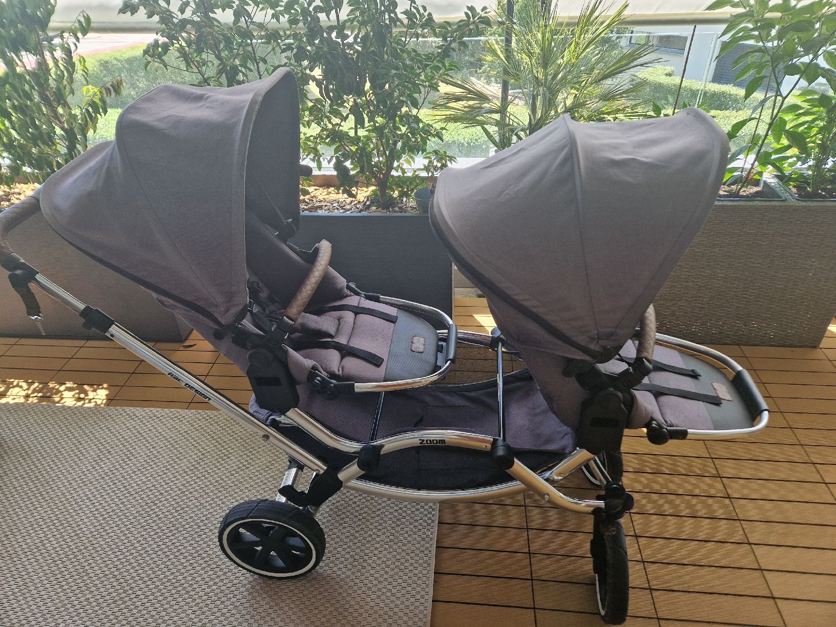 ABC Design Carrozzine: ABC-Geschwisterwagen mit Lufträdern – Usato da Hägglingen venduto da Kapgirl