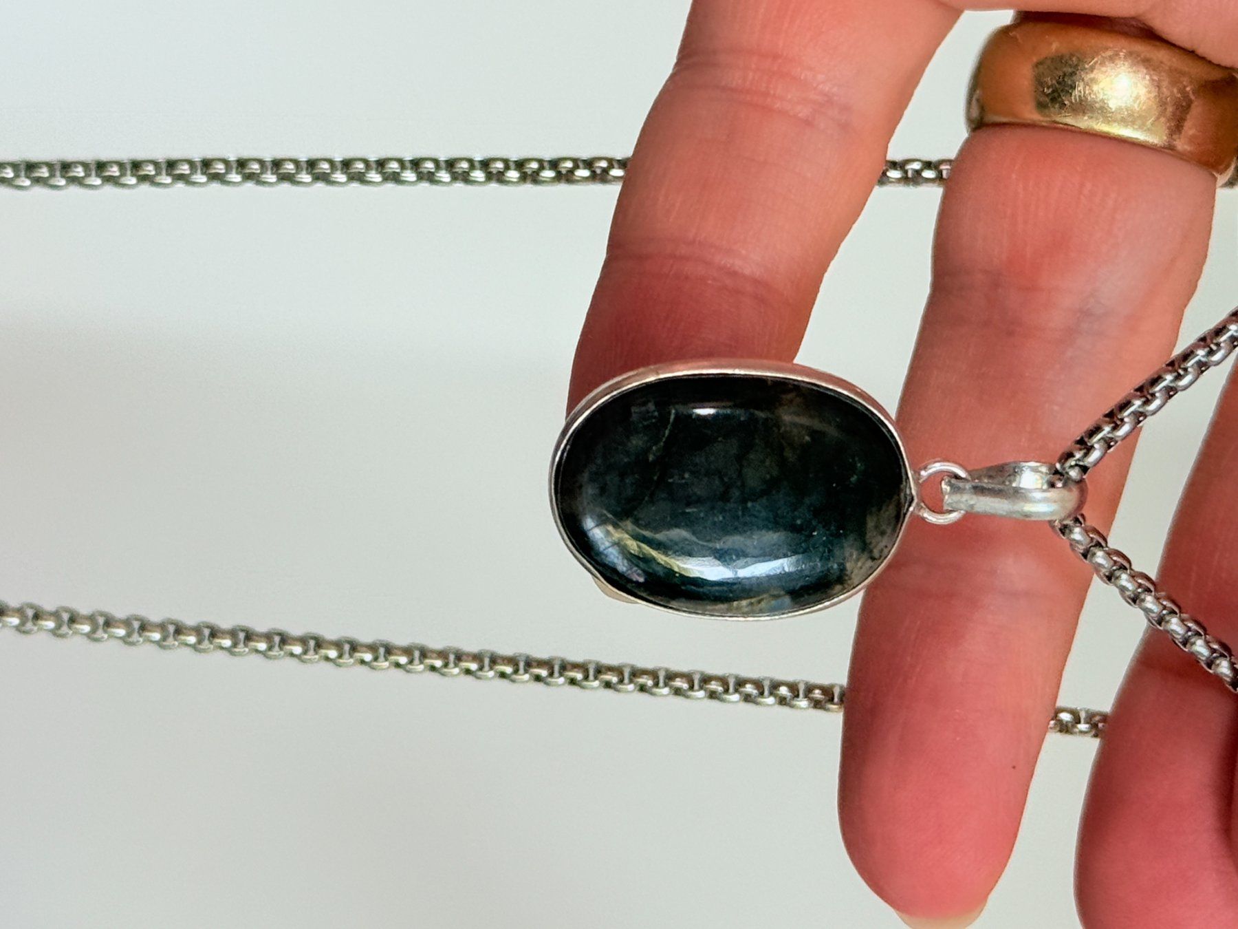 Colliers: Collier avec Labradorite – Neuf avec emballage d'origine à Genève par AWWA 3