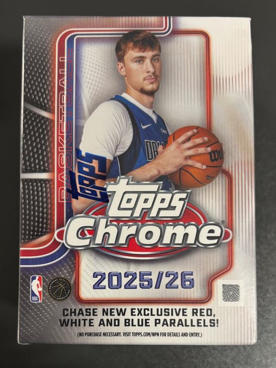 NBA Topps Chrome 2025-26 Blaster Box Cooper Flagg Rookies (Neu und ...