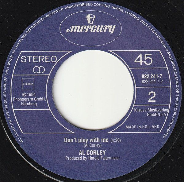 Schallplatten: Corley Al: Square Rooms 7" – Gebraucht aus Steinhausen von Vilivinili 1
