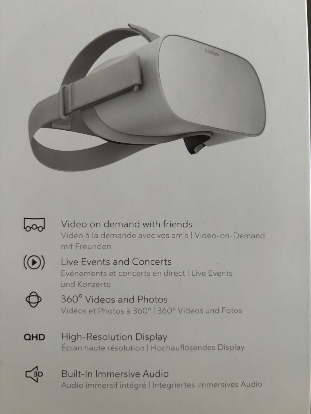 Casque de réalité virtuelle oculus go 32gb best sale