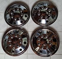Raddeckel 4 x Verchromt 15° für Wohnmobil Fiat Ducato etc.