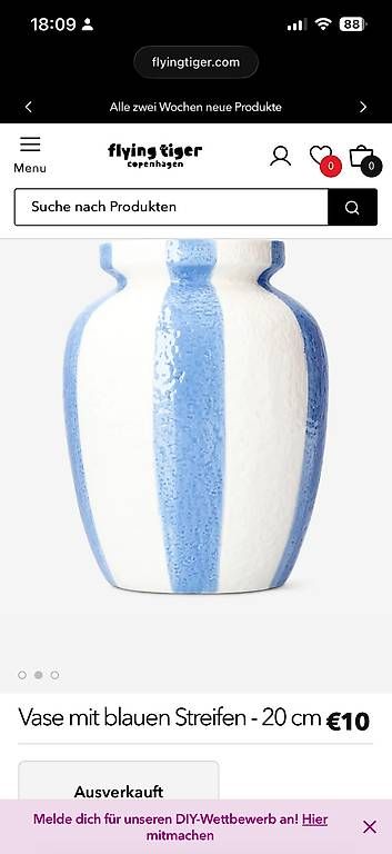 Vasi & Recipienti: Vase Flying Tiger  – Usato da St. Gallen venduto da mpo_5dlc 1