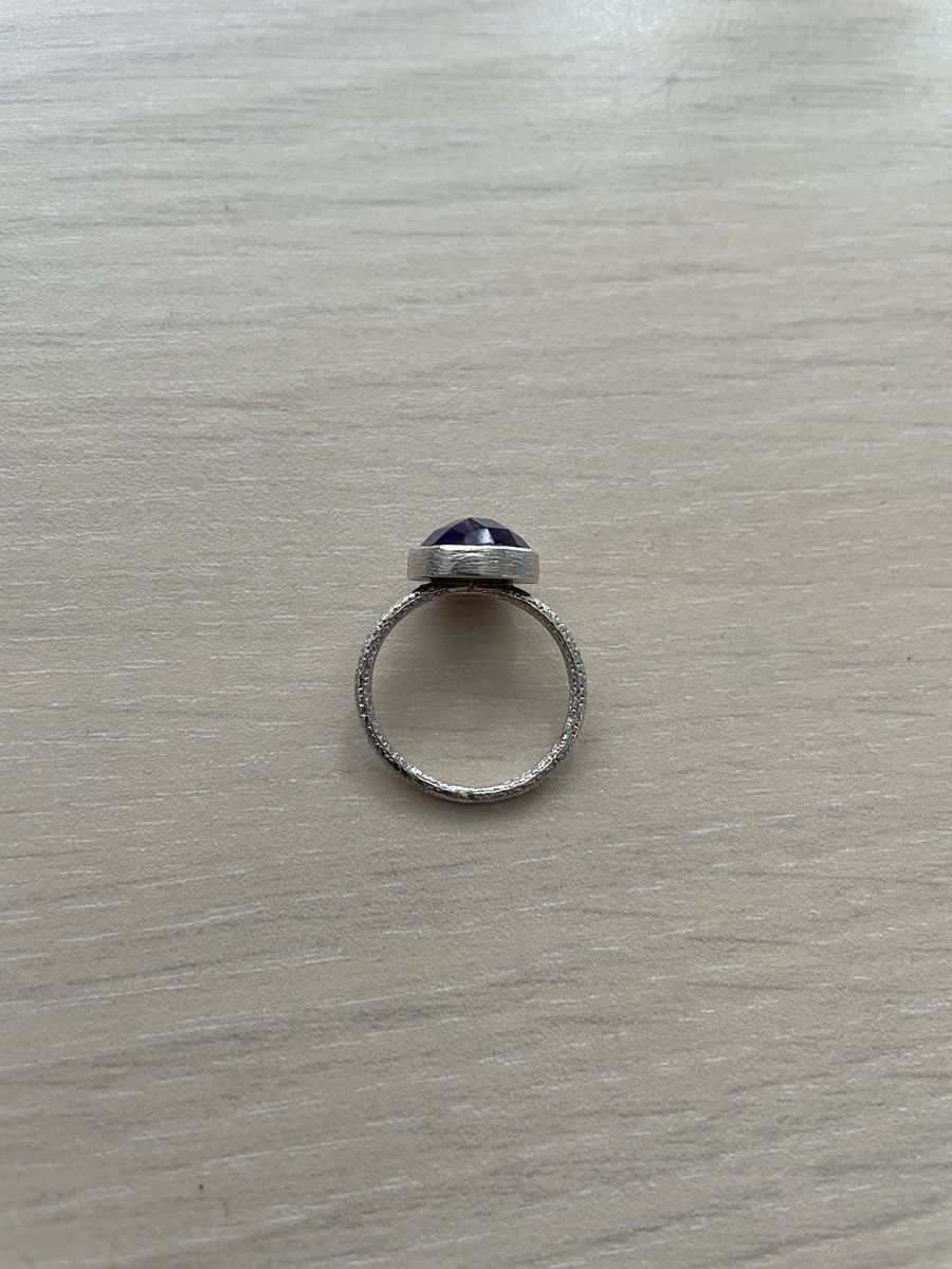 Anelli: Silberring 925 mit Amethyst – Usato da Widen venduto da evce1318 4