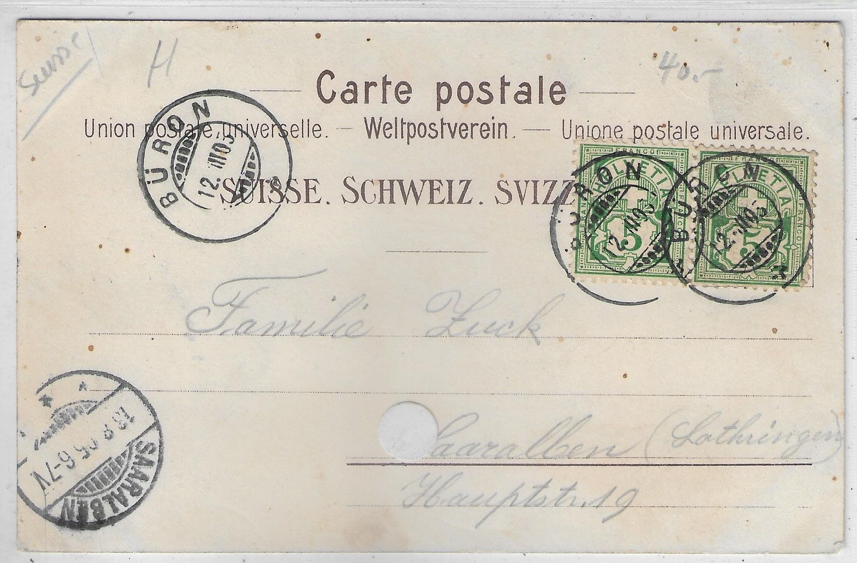 Ansichtskarten: Stahlbad Knutwil Ct. LU - Litho – Gebraucht aus Ettingen von Kartenplanet 1