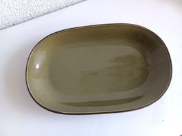 RÖSSLER große Olivgrün Platte 32x21cm -C77