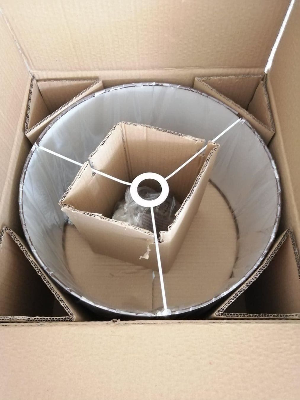 Lampadari & plafoniere: Pendelleuchte mit Stoffschirm 40 cm – Nuovo e nell'imballaggio originale da Bäch SZ venduto da Swissy46 2