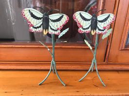 2 x KERZENSTAENDER "SCHMETTERLINGDESIGN"