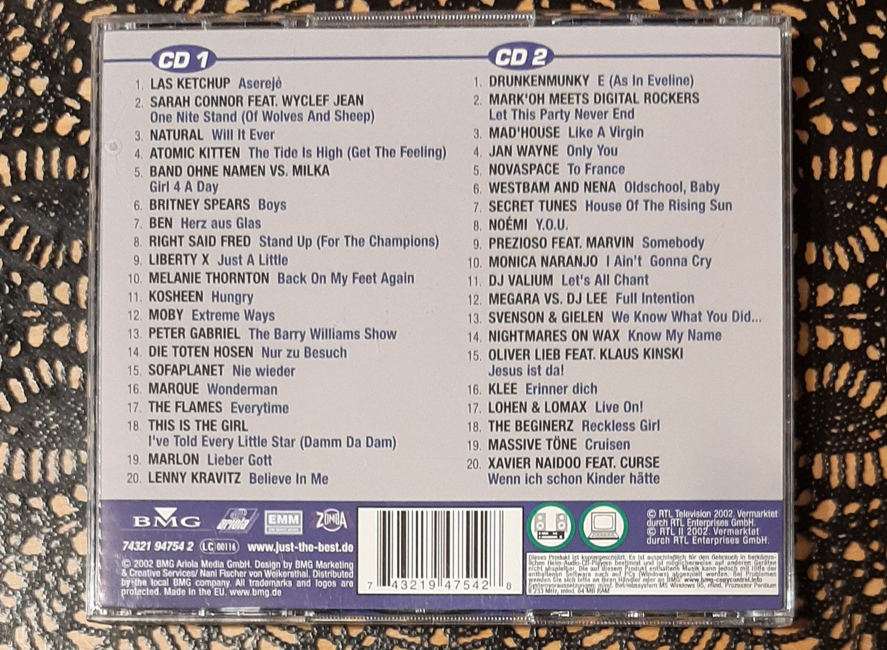 CD: Just The Best Vol. 42, 2CD Hit Compilation Sampler 2002 – Usato da Schönenberg TG venduto da breiti12 1
