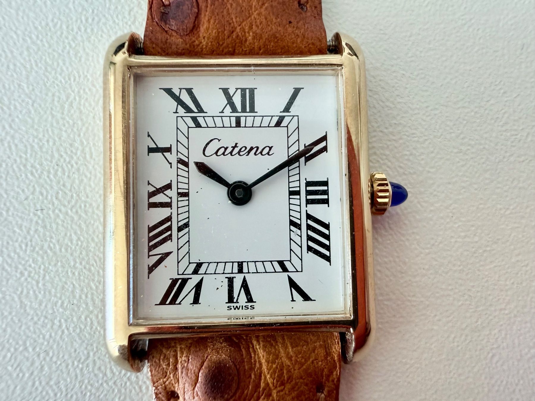 Uhren: CATENA "Tank" type, MEDIUM, Plaqué or, Mechanical, Swiss – Neu und originalverpackt aus Le Mont-sur-Lausanne von LycaGallery 2