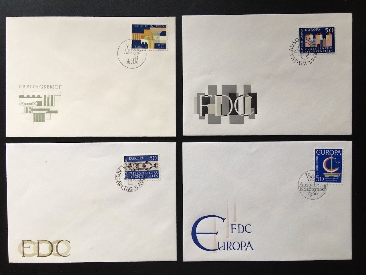 Tutti i francobolli: FL Europa Cept FDC 1963-70 – Usato da Nesslau venduto da andi_hon