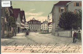 Gossau SG - Stadtpartie - animee - coloriert