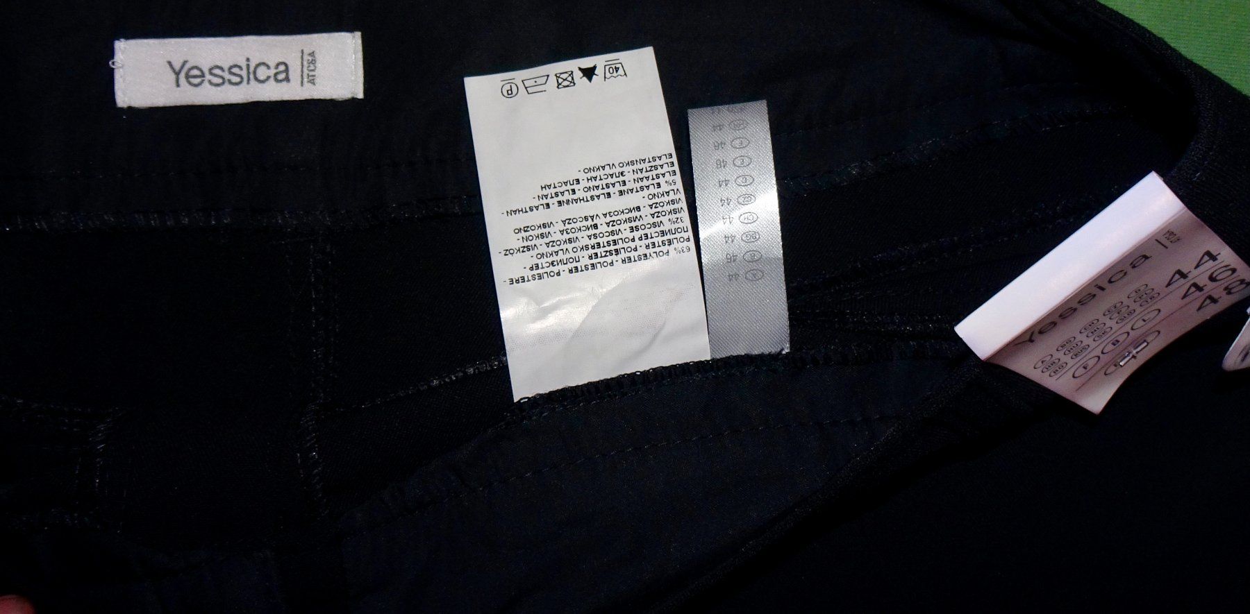 C&A Gonne: Jupe droite noire, Yessica, taille 44 – Nuovo (secondo la descrizione) da Châtelaine venduto da Gio54321 4