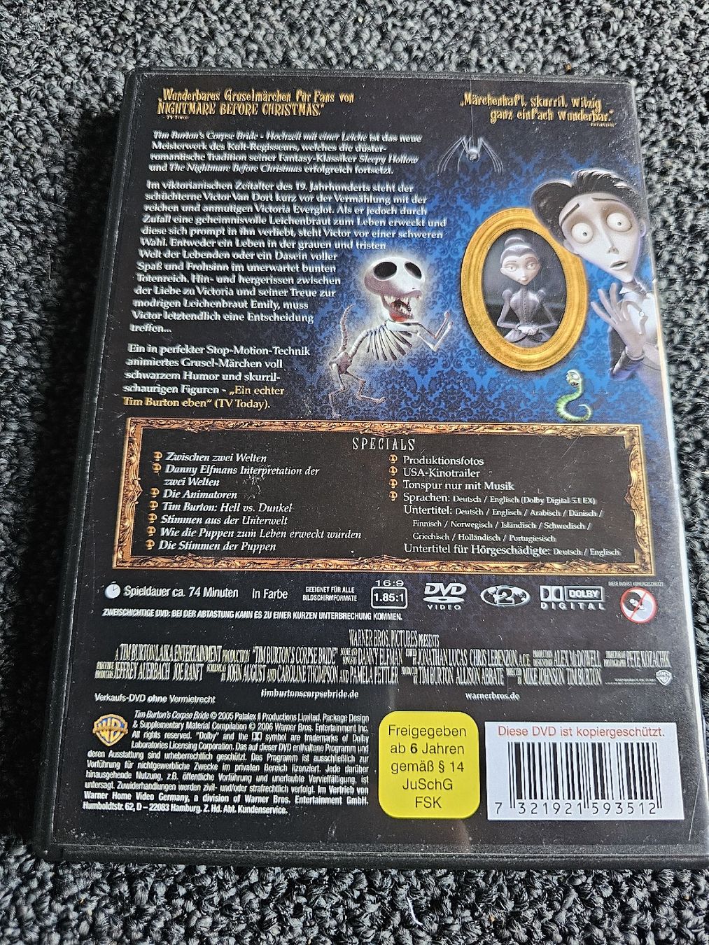 Tutti i DVDs: Tim Burton's Corpse Bride (20388) – Usato da Ruswil venduto da jan_bxl5 1