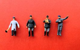 Miniaturfiguren HO, 4 personnages,  4 Zeichen, ohne OVP