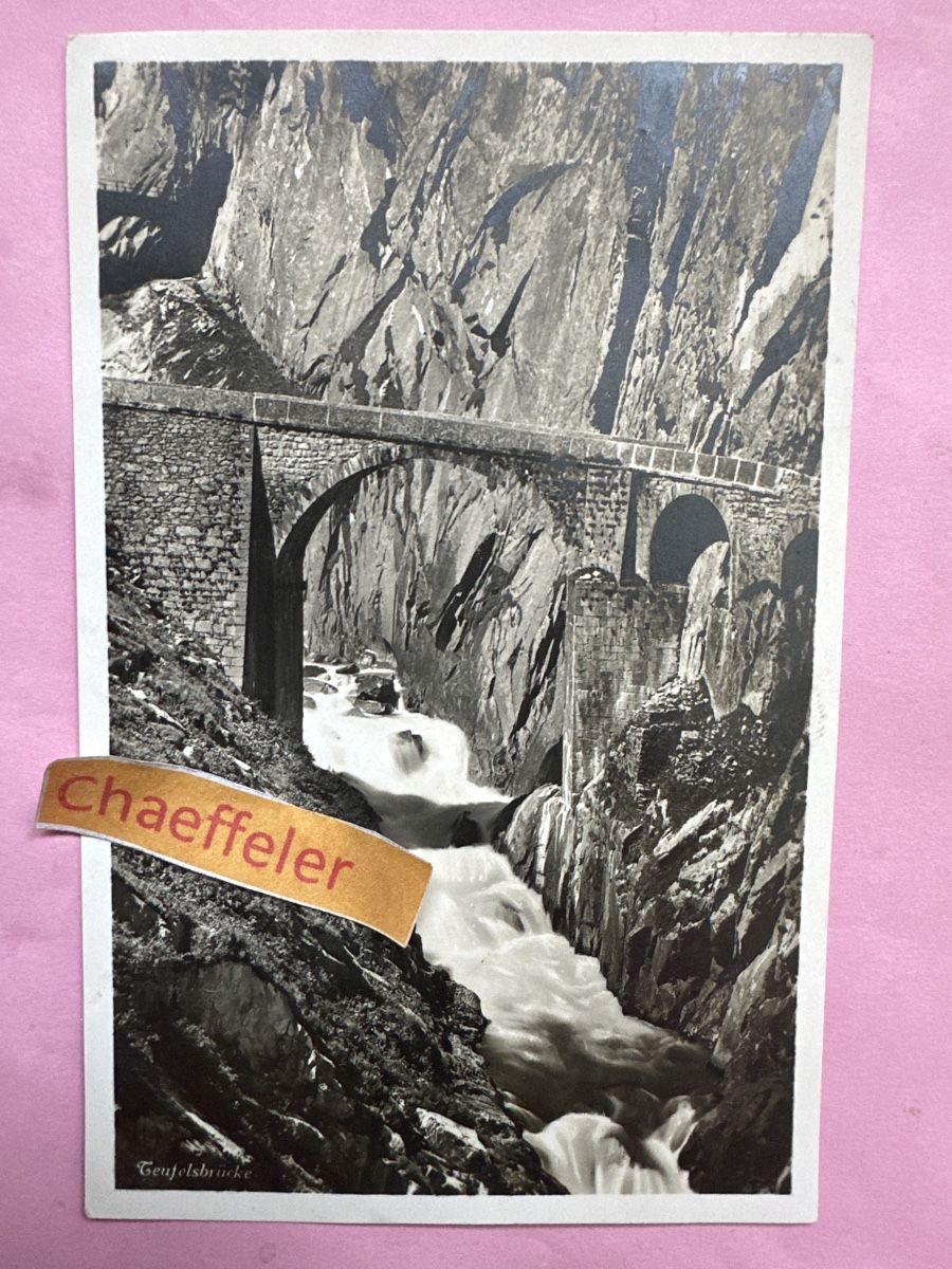 Cartoline postali: 1930 Teufelsbrücke – Usato da Zürich venduto da Chaeffeler