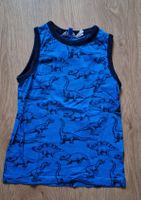 Kinder Tanktop blau mit Dinosauriern Grösse 116