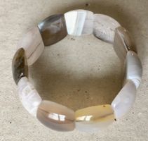 🟡Armband Armkette handgefertigt ACHAT VINTAGE Bohemian Chic