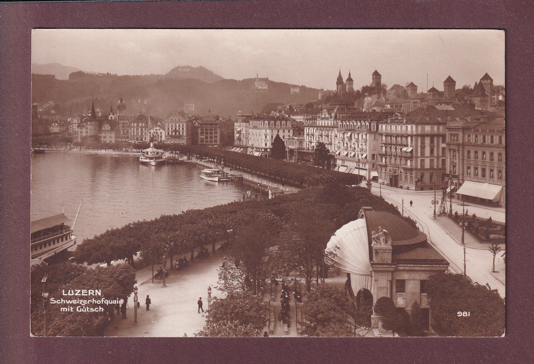 Ansichtskarten: LUZERN - Schweizerhofquai – Gebraucht aus Pully von nicecards