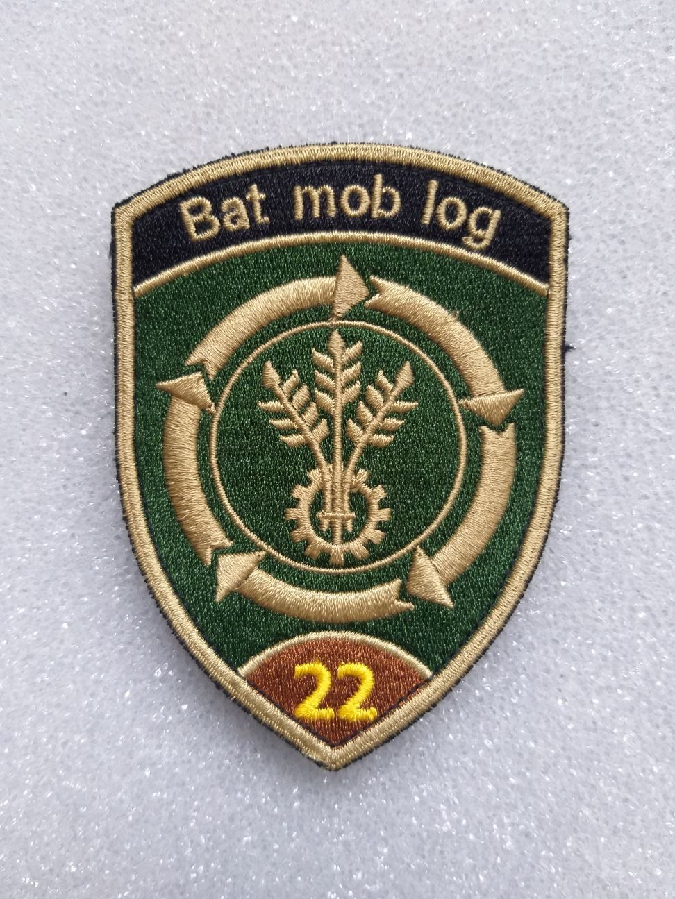 Placchette & Badge: Verbandsabzeichen Mob Log Bat 22 Kp 2 – Usato da Bauma venduto da SwissMilitaria
