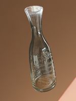 Wasserkaraffe Weinkaraffe mit Spruch und Verzierung