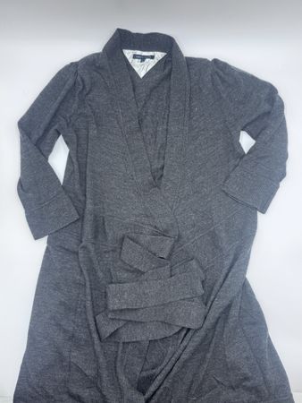 Grauer Strickmantel von Tommy Hilfiger, Grösse L – Perfekt!