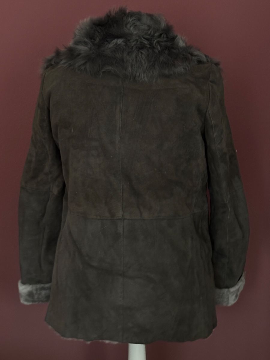 Zara Cappotti: Lammfelljacke anthrazit grau – Nuovo (secondo la descrizione) da Muttenz venduto da einfach-schoen 2
