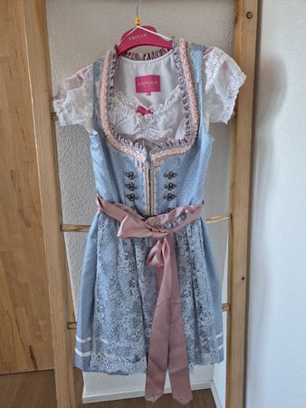 Kruger Dirndl Madl, Gr. 34, hellblau-rosa, super Zustand!