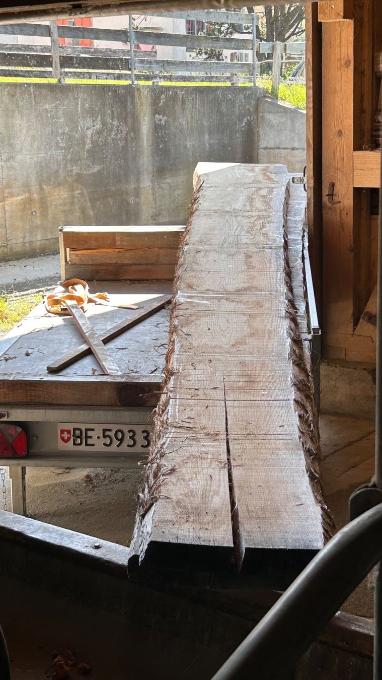Articoli in legno: Eiche Klotzbrett 70mm Eichenholz Brett Stamm – Usato da Reichenbach i. K. venduto da Arve70 1