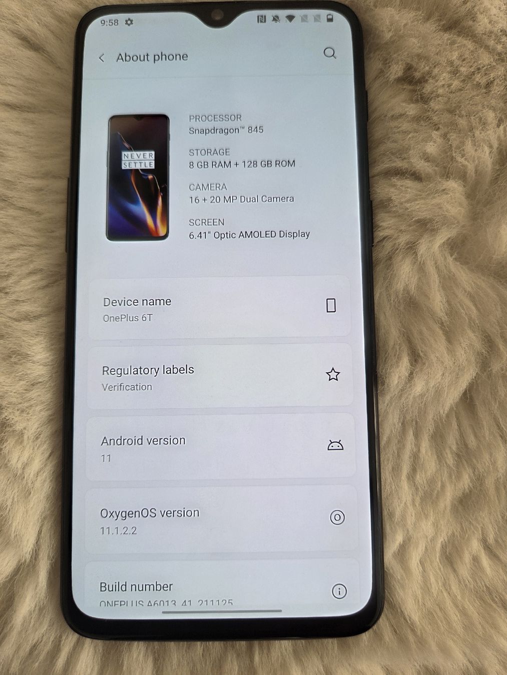 OnePlus Telefoni cellulari / Smartphones: OnePlus 6T 128GB Schwarz – Usato da Flawil venduto da Hamdia12 2