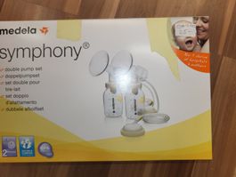 Medela Symphony Doppel Milchpumpe Set und avent Kühlpads B25