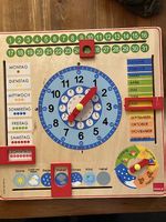 Lerntafel (Zeit, Wochentage, Datum, Jahreszeiten und Wetter)