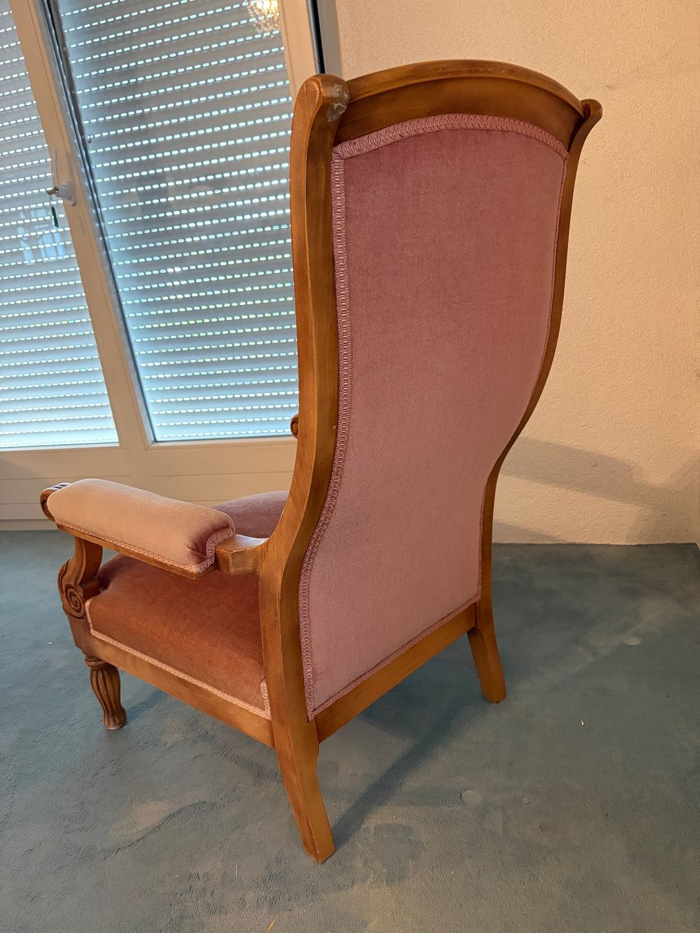 Sessel: Qualitäts Stil Sessel, Alt-rosa Velours – Gebraucht aus Hausen AG von Havs 1