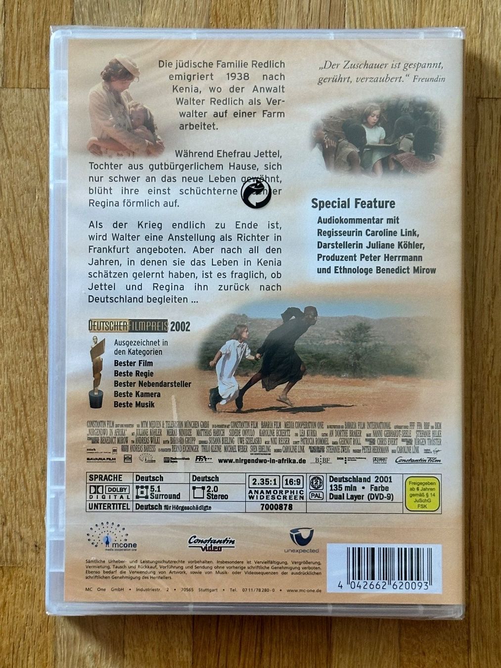 Tous les DVDs: Nirgendwo in Afrika - DVD – Neuf avec emballage d'origine à Bülach par Jubet 1