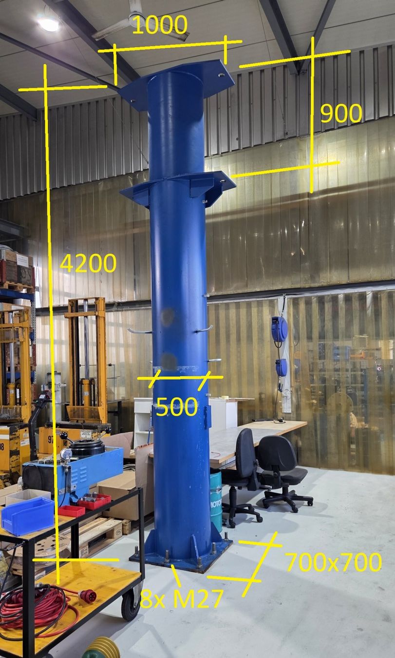 Gru: Säule zu Schwenkkran – Usato da Inwil venduto da schacher-hydraulik 1
