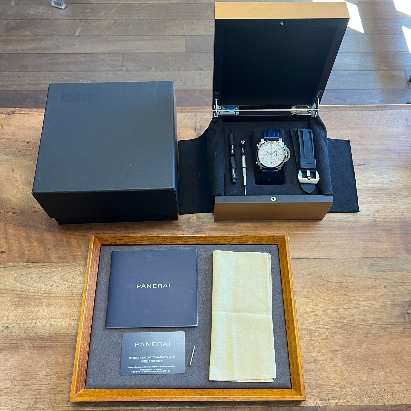 Panerai Orologi: Panerai Luminor Chronograph Full Set PAM01218 – Usato da Carouge GE venduto da Watchaser 9