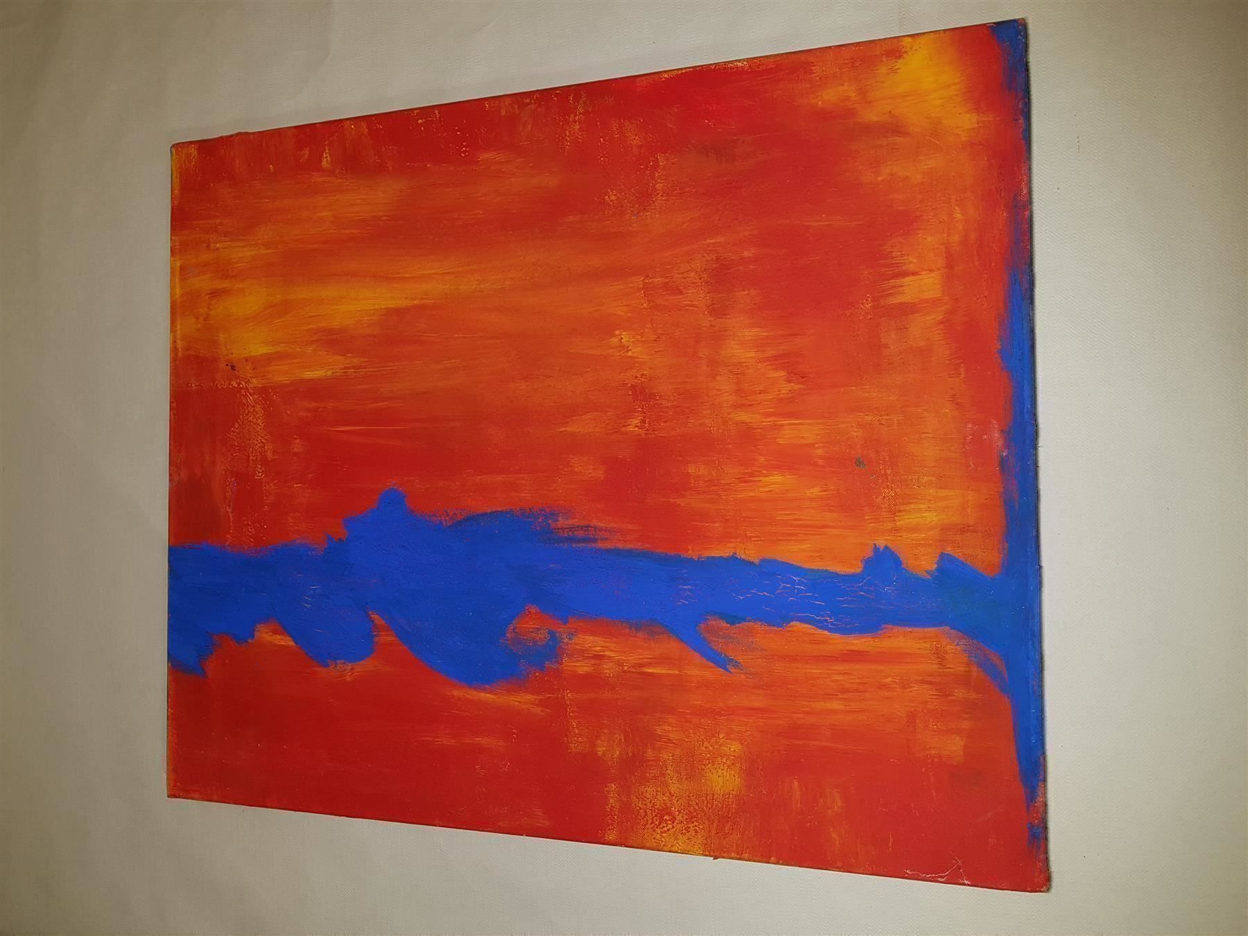 Dipinti: Bild orange blau 45x55 cm – Usato da Flawil venduto da 1343525