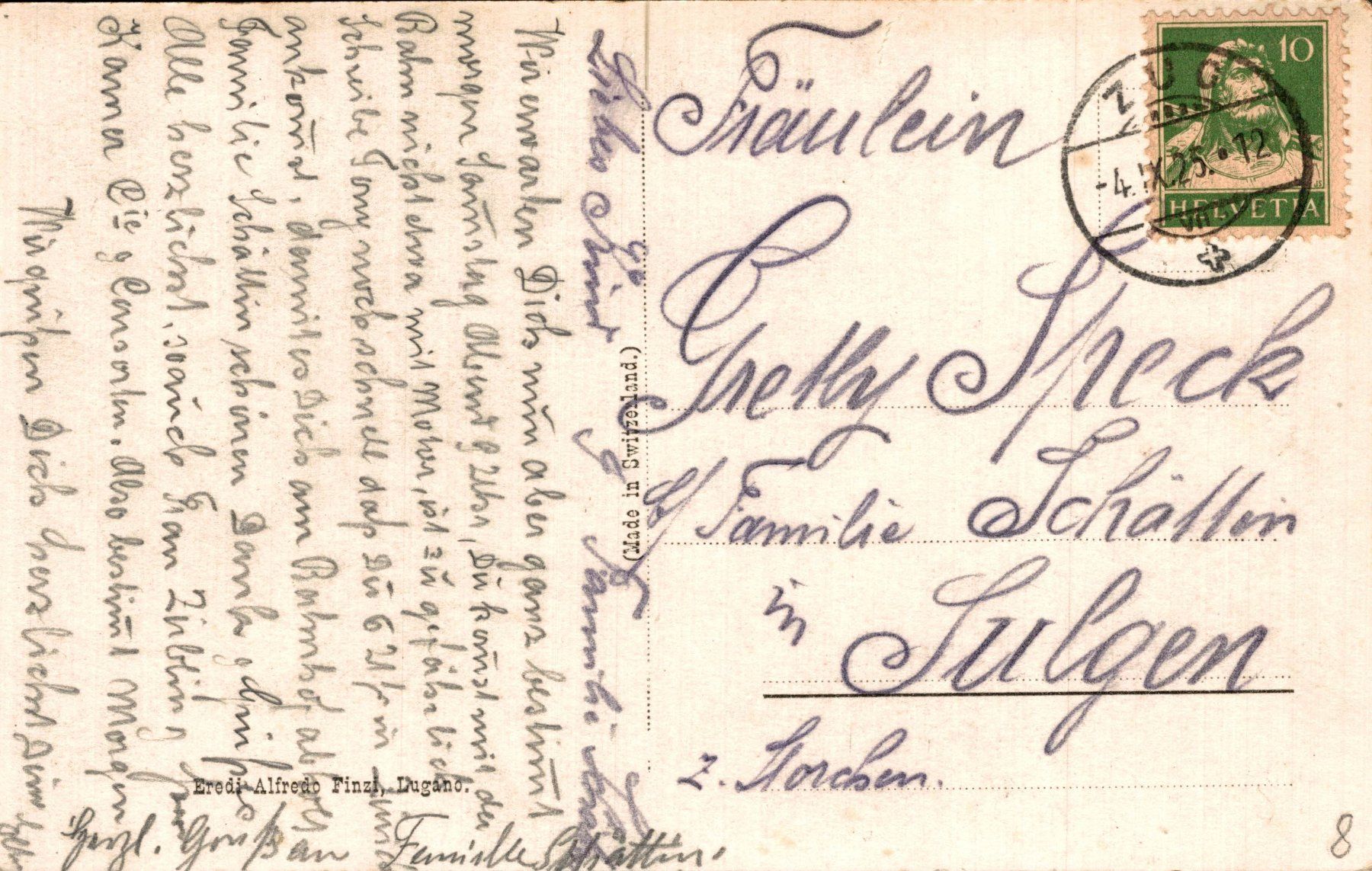 Cartoline postali: Zug. Kolinplatz – Usato da Bronschhofen venduto da Astore 1