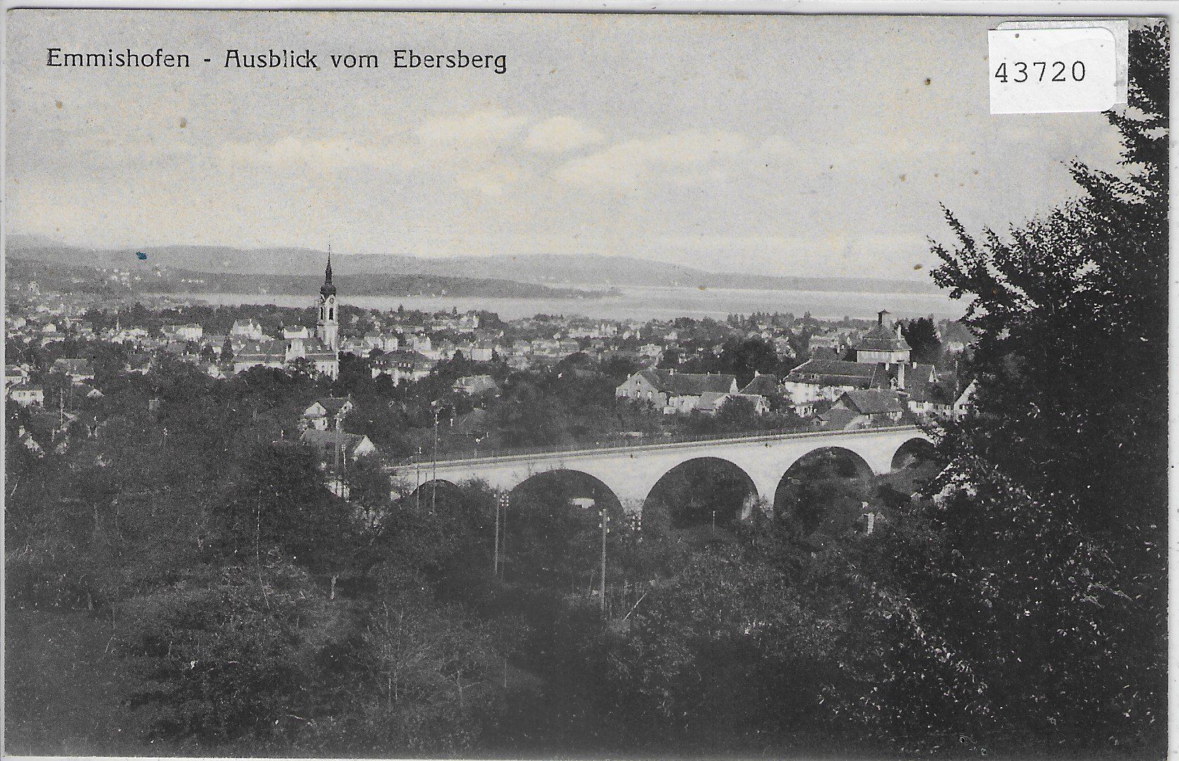 Cartoline postali: Emmishofen - Ausblick vom Ebersberg – Usato da Ettingen venduto da Kartenplanet