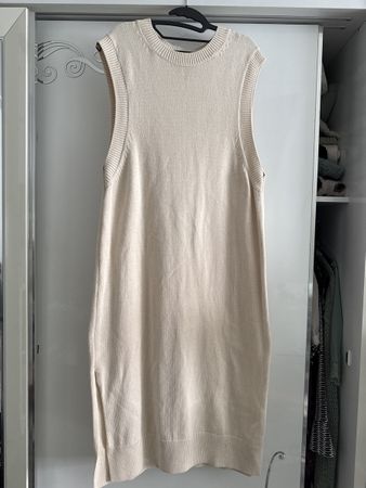 Maxi Strickkleid mit Schlitz Gr.L