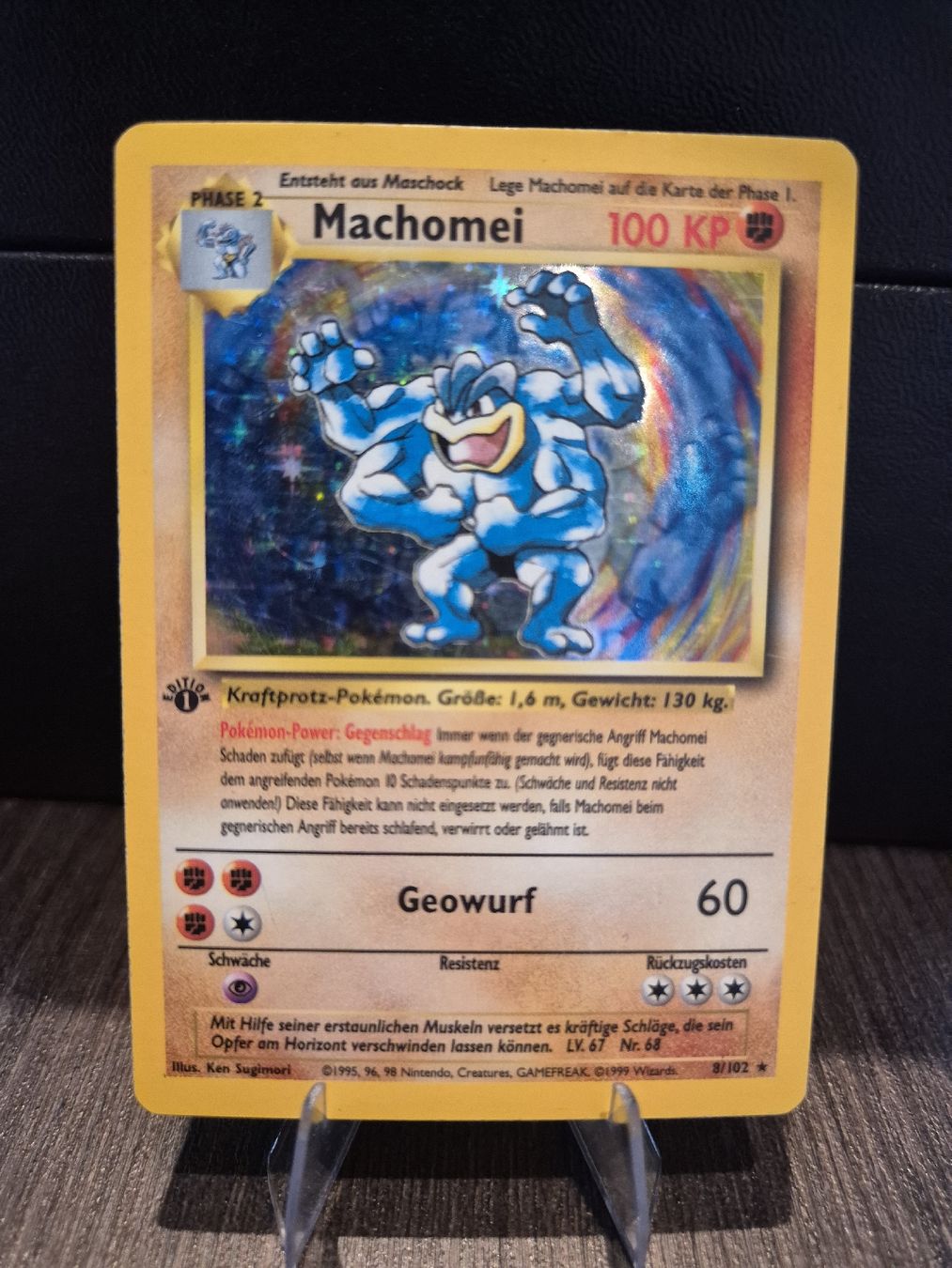 Pokémon Carte collezionabili: Pokemon Machomei 1st Edition Base Set Holo 8/102 – Usato da Luzern venduto da Claike