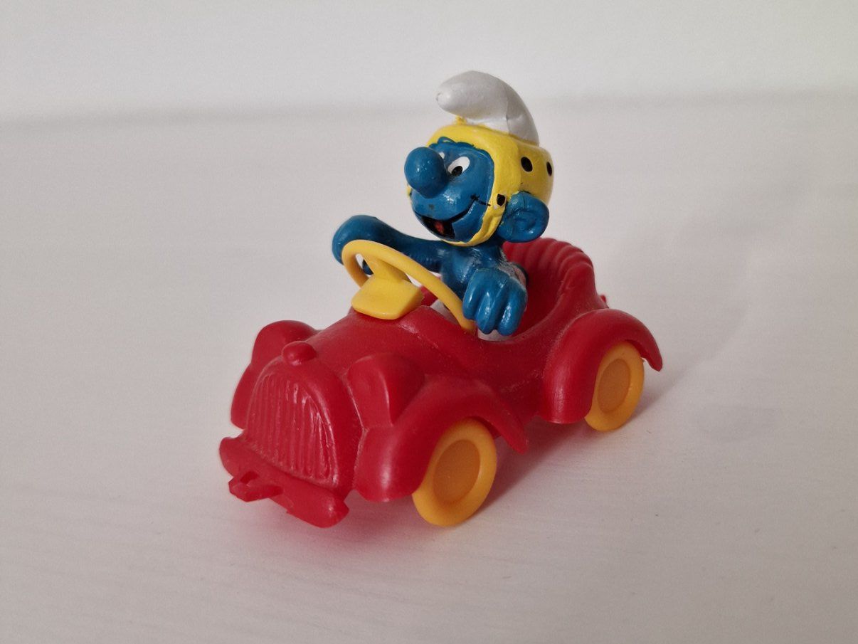 Schleich Statuette: Schleich 40210 Autofahrer Schlumpf – Usato da Root venduto da Tanja.st 1