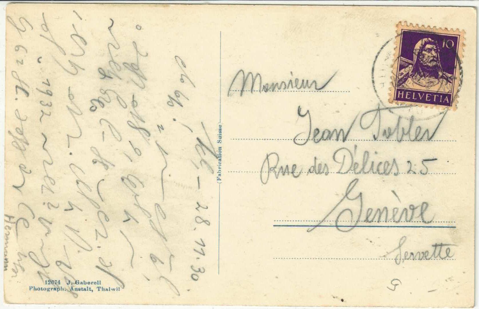 Cartoline postali: Savognin - Julier-Route – Usato da Ettingen venduto da Kartenplanet 1