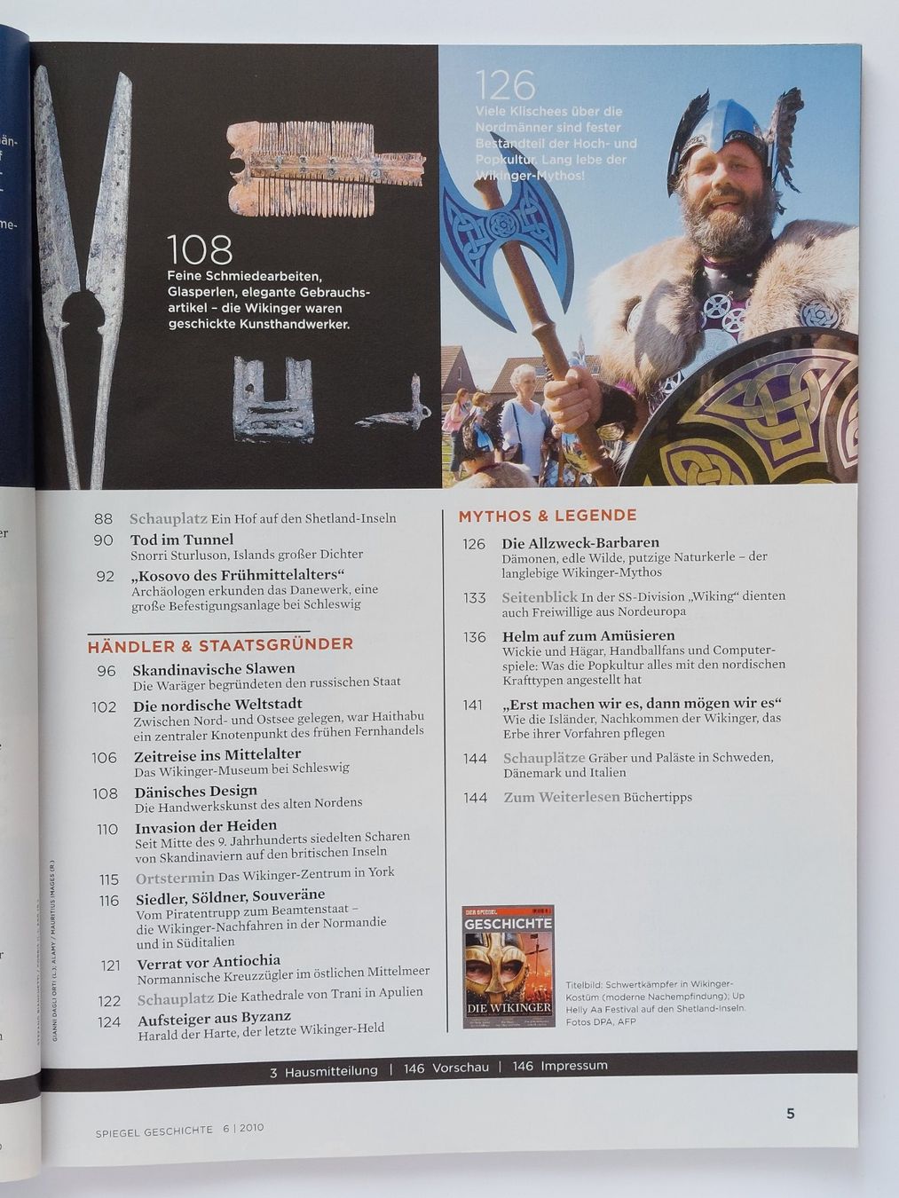 Riviste & Magazine: Die Wikinger - Der Spiegel Geschichte Nr. 6 – Usato da Liebefeld venduto da Helveticus6 3