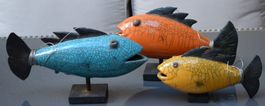 Martin Freiburghaus 3 Keramikfische 3 poissons en céramique