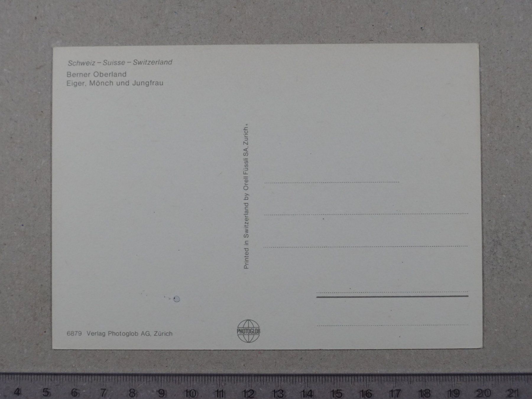 Cartoline postali: Berner Oberland, Eiger, Mönch, Jungfrau – Usato da Lenzburg venduto da fh1 1