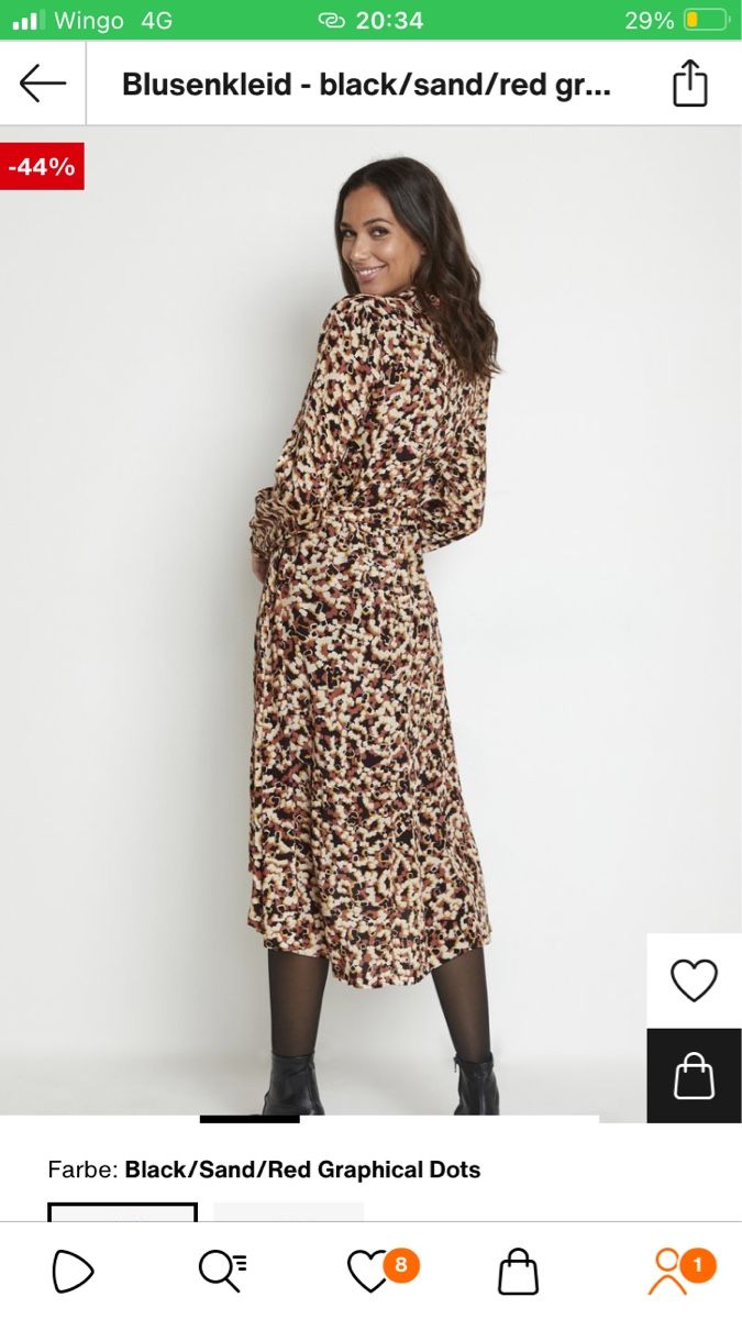 Blusen: Kleid,herbstlich, braun S – Neu (gemäss Beschreibung) aus Winterthur von butterfly210 5