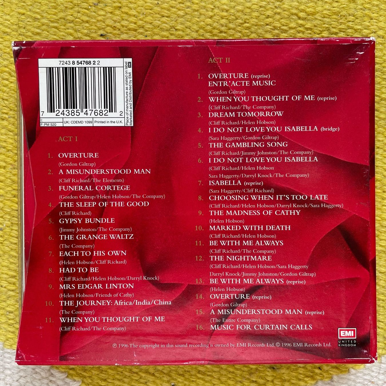 CDs: CLIFF RICHARD-2CD HEATHCLIFF LIVE (THE SHOW) – Gebraucht aus Rorschacherberg von CD-Roli 2