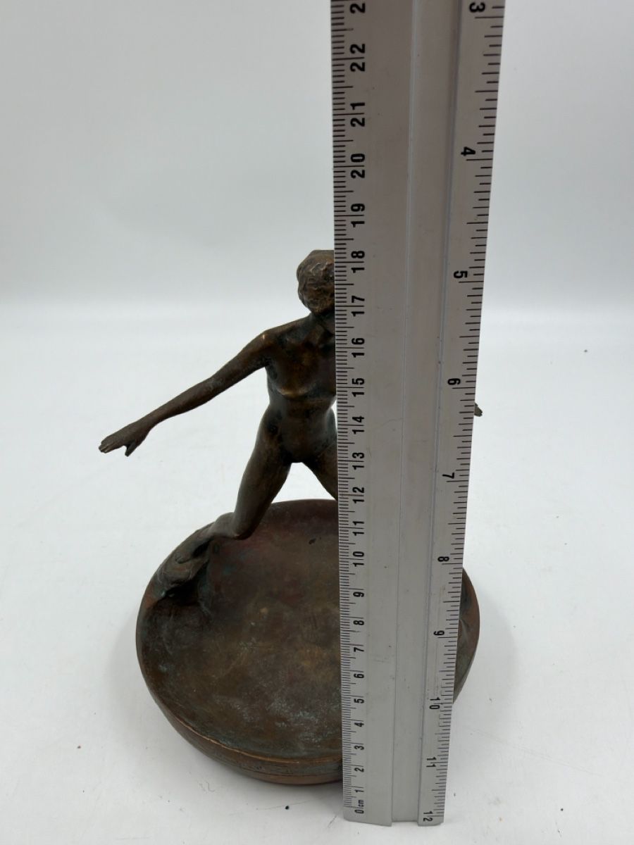 Statuette: Bronze Figur "AD MEYER", Kunst Bronzefigur, signiert 53 – Usato da Sirnach venduto da Fkobi 6