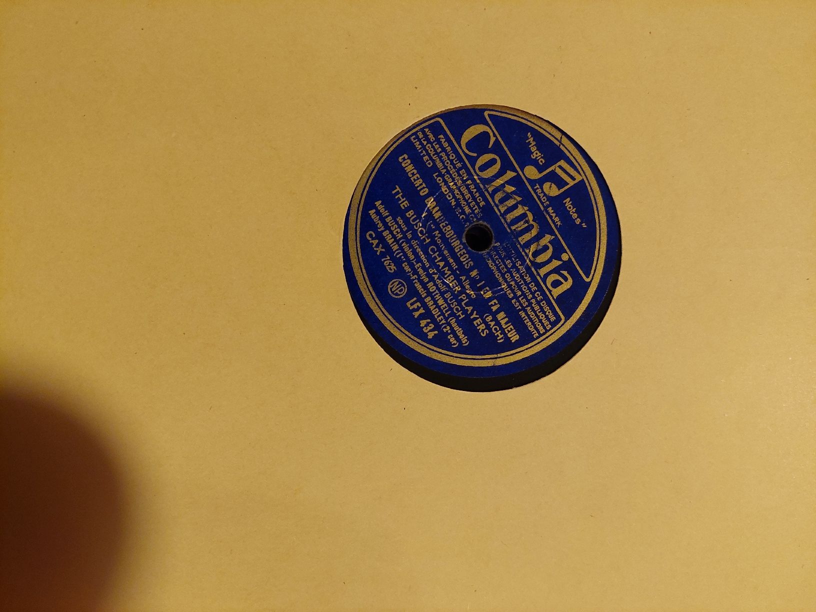 Dischi in vinile: 14 Schellackplatten, Bach Brandenburgische Konzerte, Busch – Usato da Zürich venduto da Cortin 1